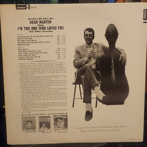 Dean Martin – (Remember Me) I'm The One Who Loves You (1965) Previously Owned LP - Picture 2 of 2
